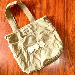 Life is Good canvas bag approximately 14” x 14”.